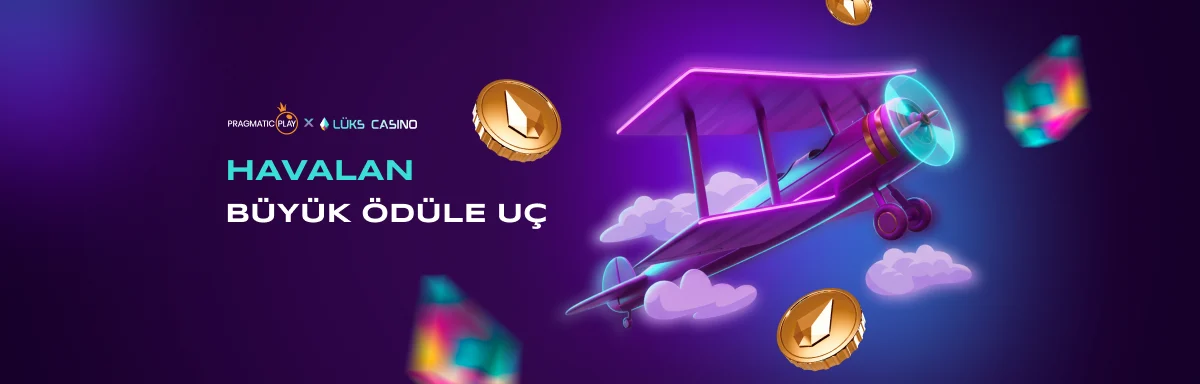Pragmatic Play Take Off, Fly to the Big Prize banner: biplane among the clouds