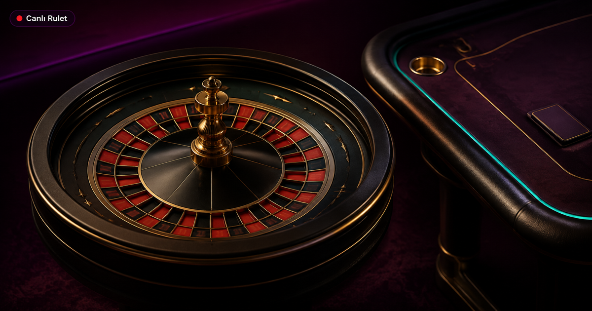 Lüks Casino live roulette table