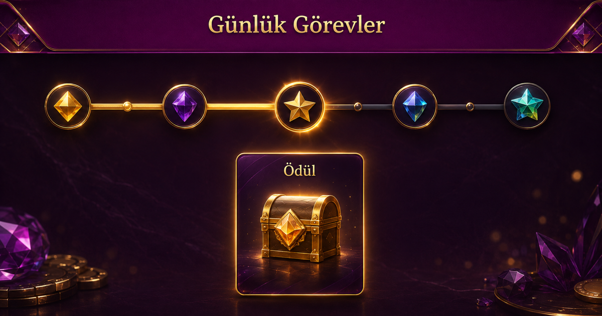 Lüks Casino VIP programı: günlük görevler ve ödüller
